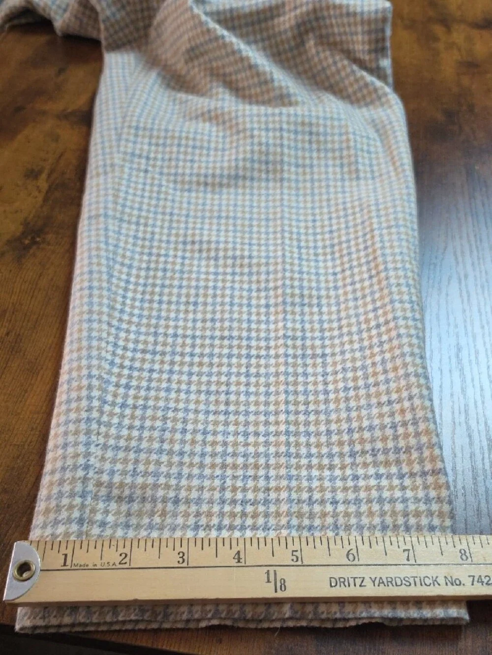 PENDLETON | 100% Virgin Wool Houndstooth High Rise Trousers USA | 12 Petite